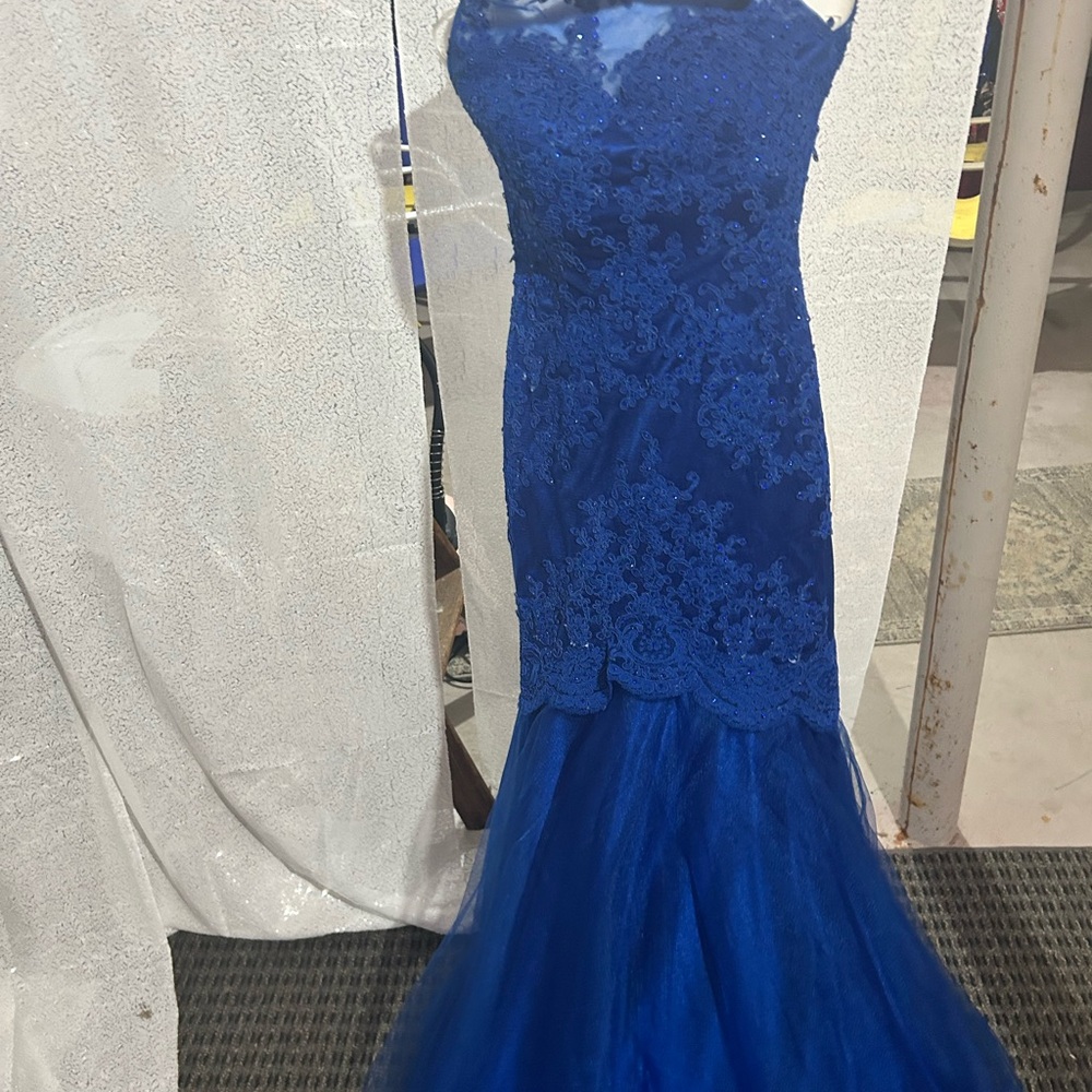 CLARICE PROM DRESS ROTAL BLUE SIZE 0